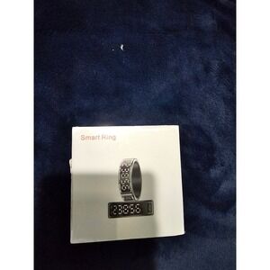 SSPATIOS Smart Ring Silver Size 13 Android iOS Fitness Tracker JRing Da14585 BLE